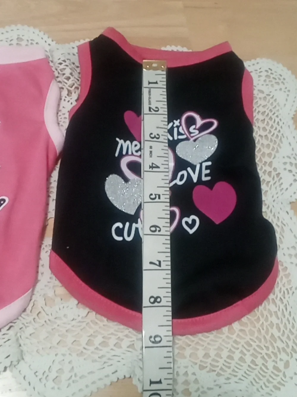 Two nwot female doggie shirts, for teeny tiny dog